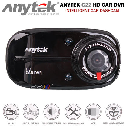 1080p Full HD Dash Cam for ANYTEK G22 (2018-2023)