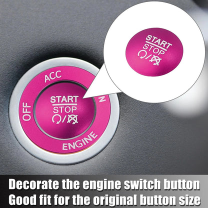 Push Start Button Cover Trim Kit for Dodge Charger Challenger Pink
