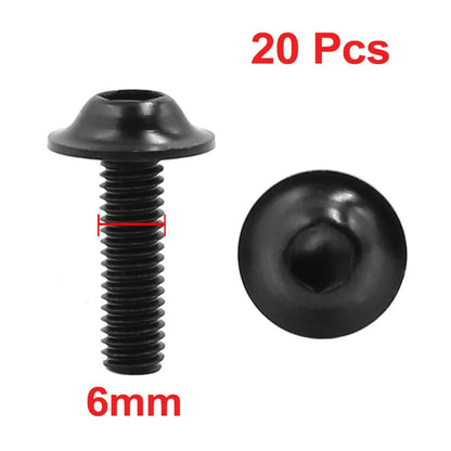 Fairing Fastener / 20 x M6 / Hex Bolts for Motorcycle