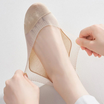 Daily Use Anti-Slip Socks Seamless Toe All-Day Comfort Double-Layer Cuff
