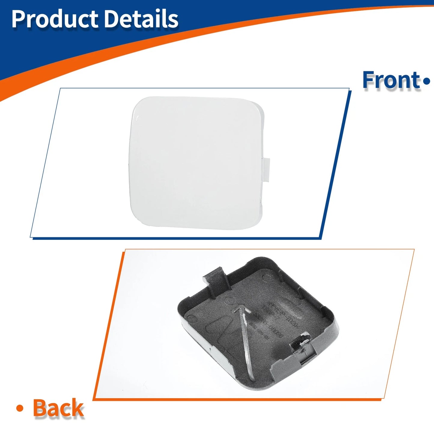 Front Car Bumper Tow Hook Cover for Toyota Rav4 (2009-2011) White