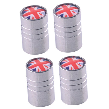 4 x England UK Flag Wheel Hub Tire Valve Caps