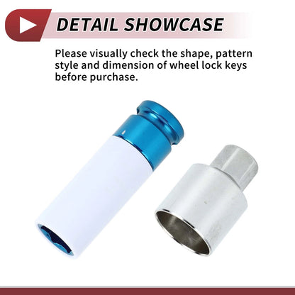 Wheel Lock Lug Nut Type J Anti-theft Key Socket for Land Rover