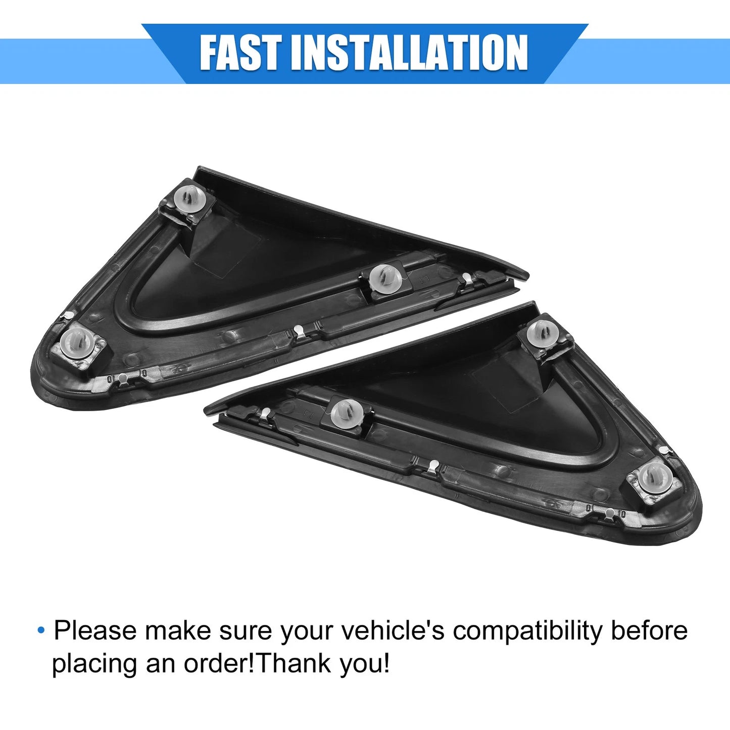 Car Front Left Right Door Mirror Flag Covers for Honda CR-V (2012-2016)