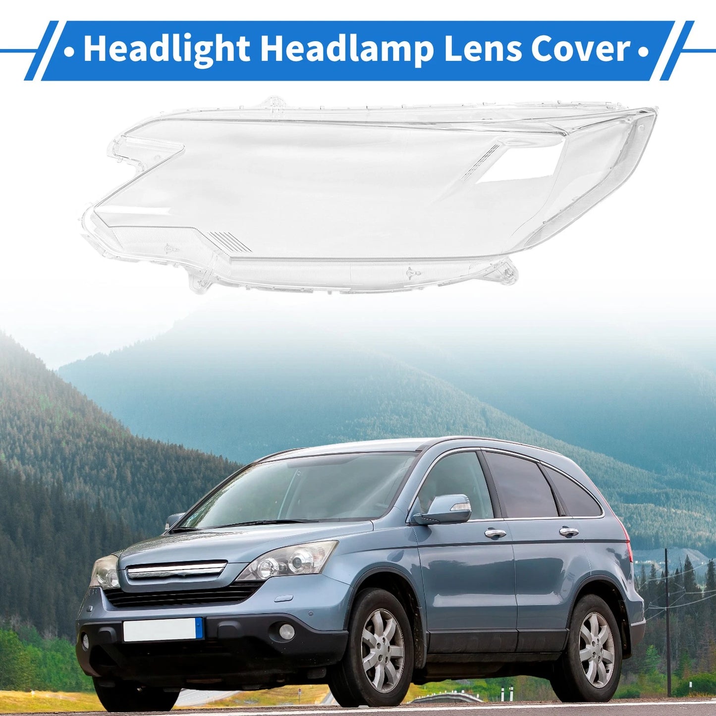 Front Left Headlight Lens Cover for Honda CR-V (2015-2016)
