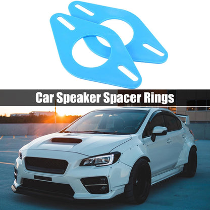 Blue Plastic Speaker Mounting Adapter Rings for Toyota Subaru