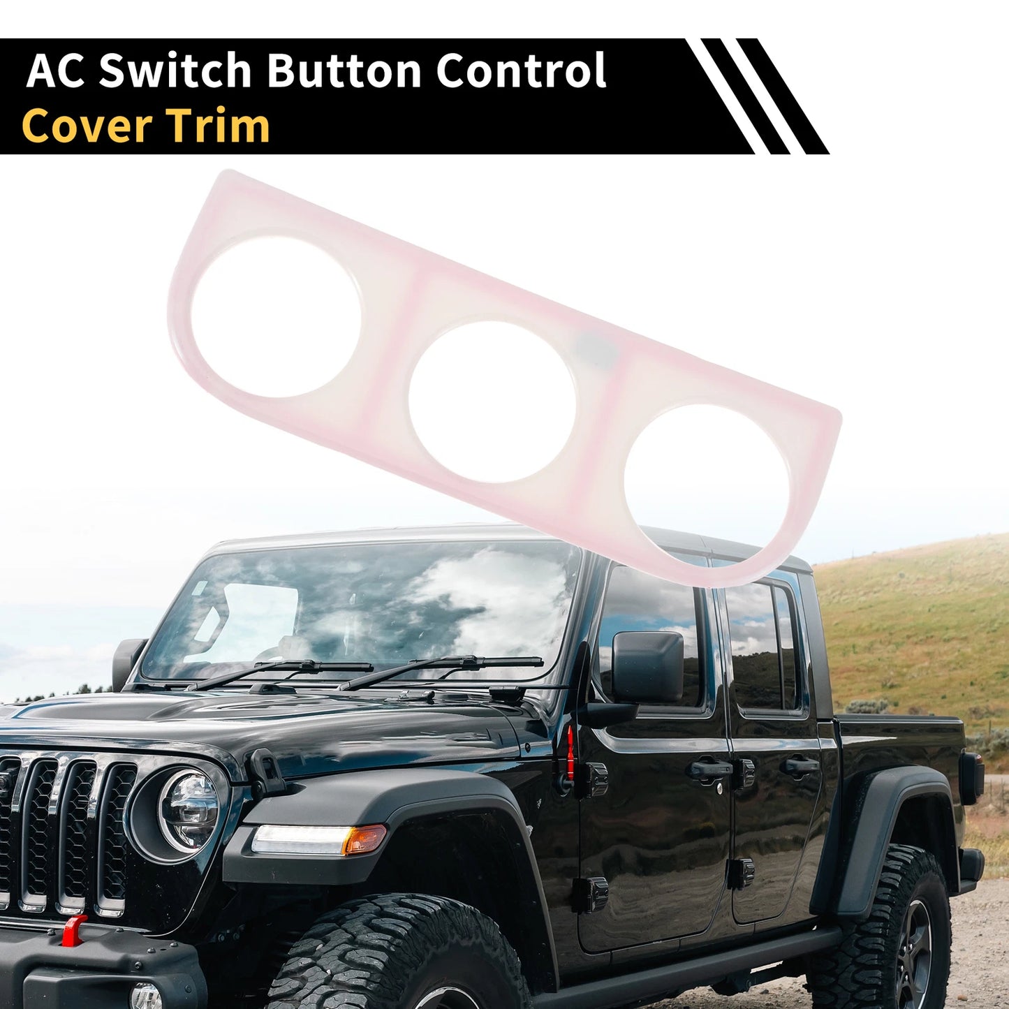 AC Switch Button Control Cover Trim for Jeep Wrangler JK (2011-2017)