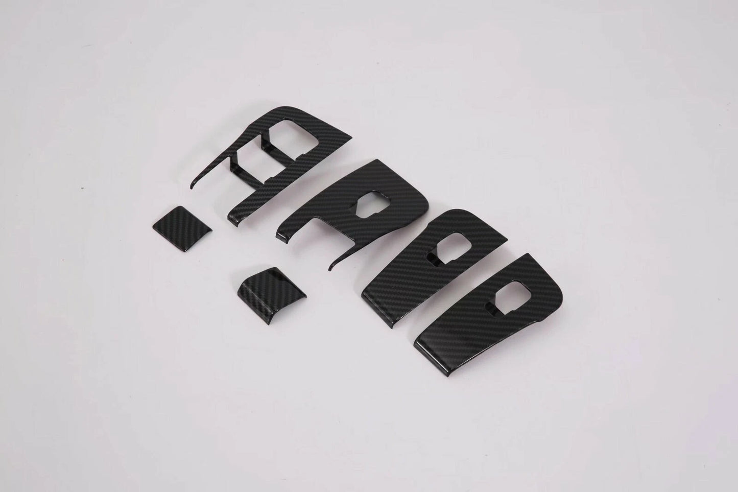 Window Lift Switch Panel Carbon Fiber Cover Trim for Tesla Model Y (2020-2023)