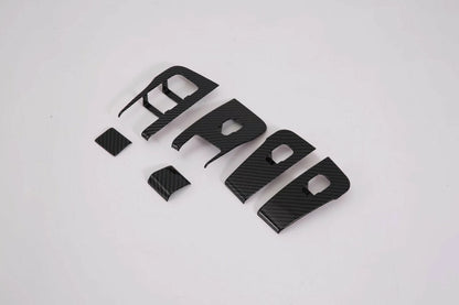 Window Lift Switch Panel Carbon Fiber Cover Trim for Tesla Model Y (2020-2023)