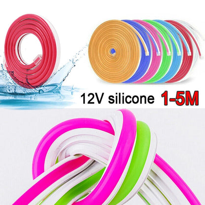 12V LED Neon Strip Lights 2835 SMD 120LED/M Flexible Silicone Tube Waterproof
