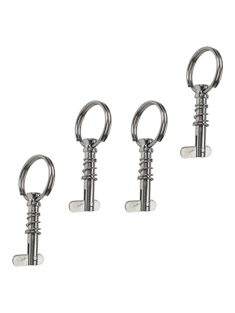 Spring Pins with Pull Rings for Practical Boat Awning Design