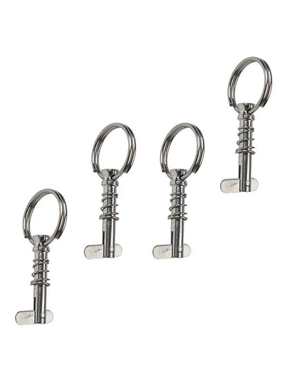 Spring Pins with Pull Rings for Practical Boat Awning Design