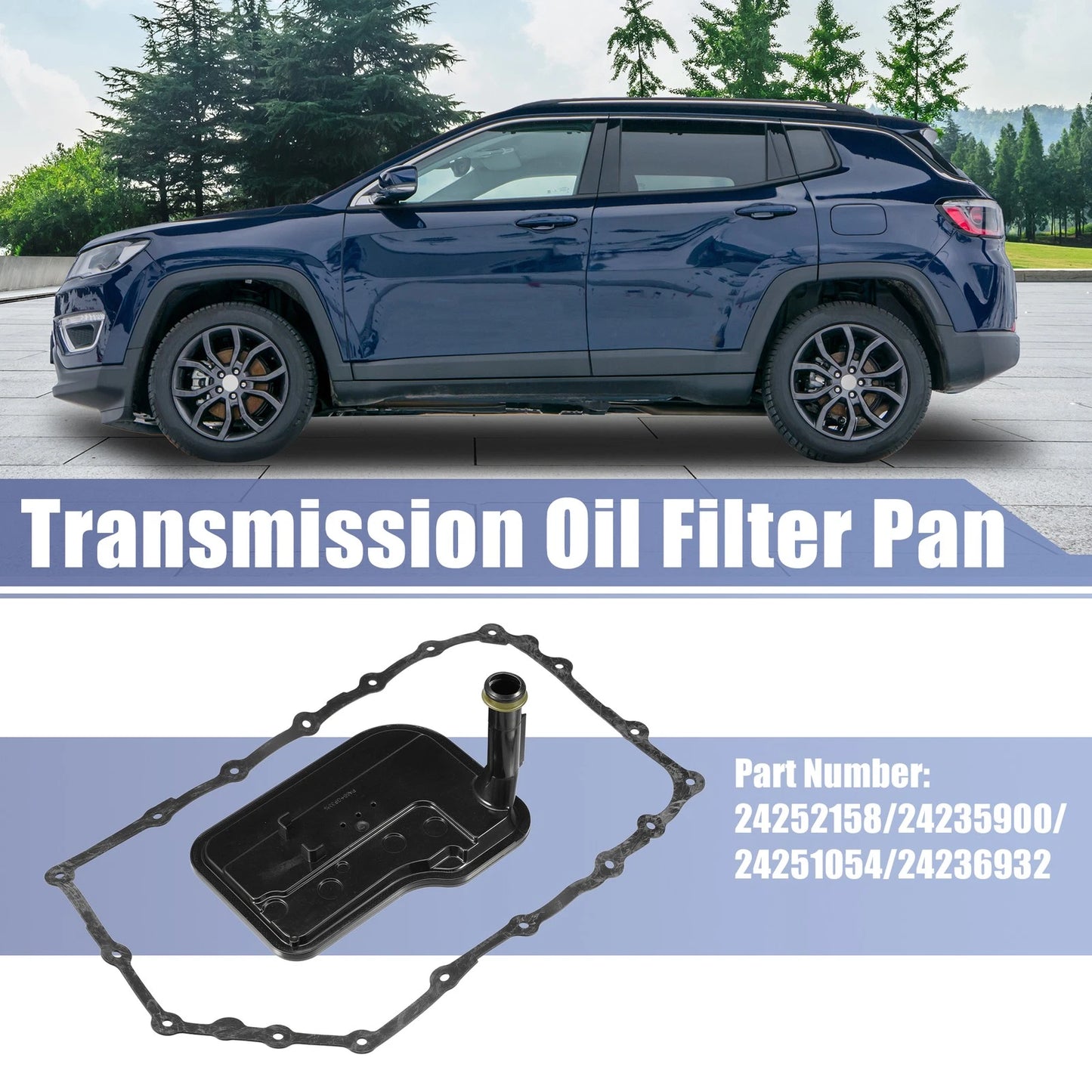 Trans Oil Filter Pan Gasket Kit for Cadillac ATS CTS & Chevy SS (2013-2017)