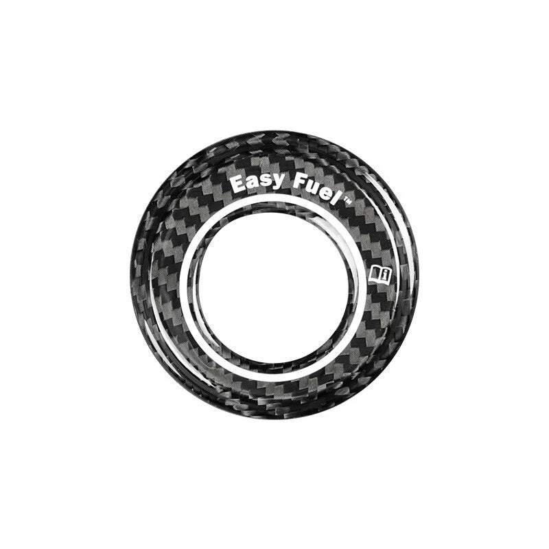 Carbon Fiber Inner Ring Fuel Tank Cap Panel Trim for Ford Mustang 2024