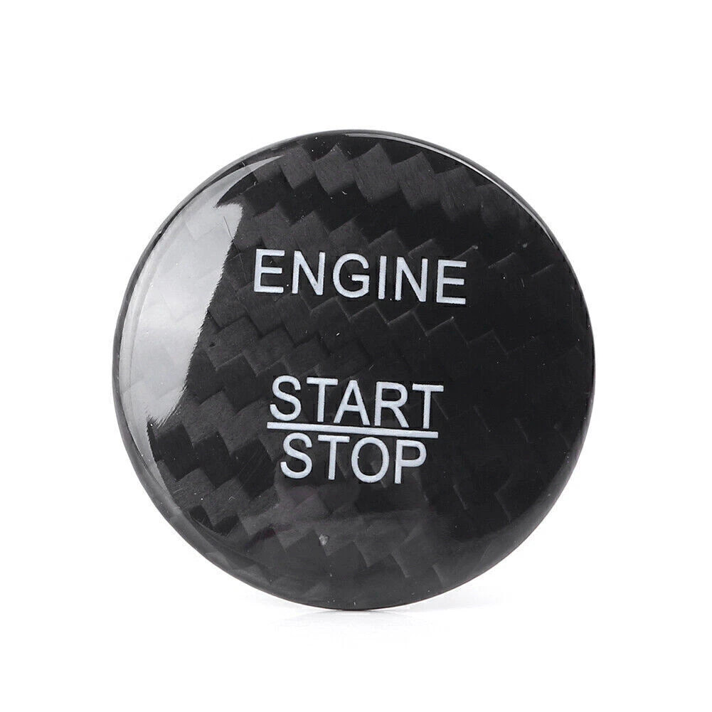 Carbon Fiber Engine Start Stop Button Sticker Cover for Mercedes E-Class