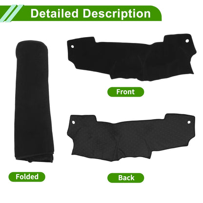 Dashboard Cover for Nissan Micra March K13 (2011-2016) Black 1 Pcs Anti-Slip