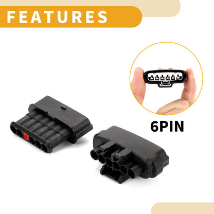 Throttle Accelerator Connector Plug for Toyota & Mitsubishi - 1 Set Black
