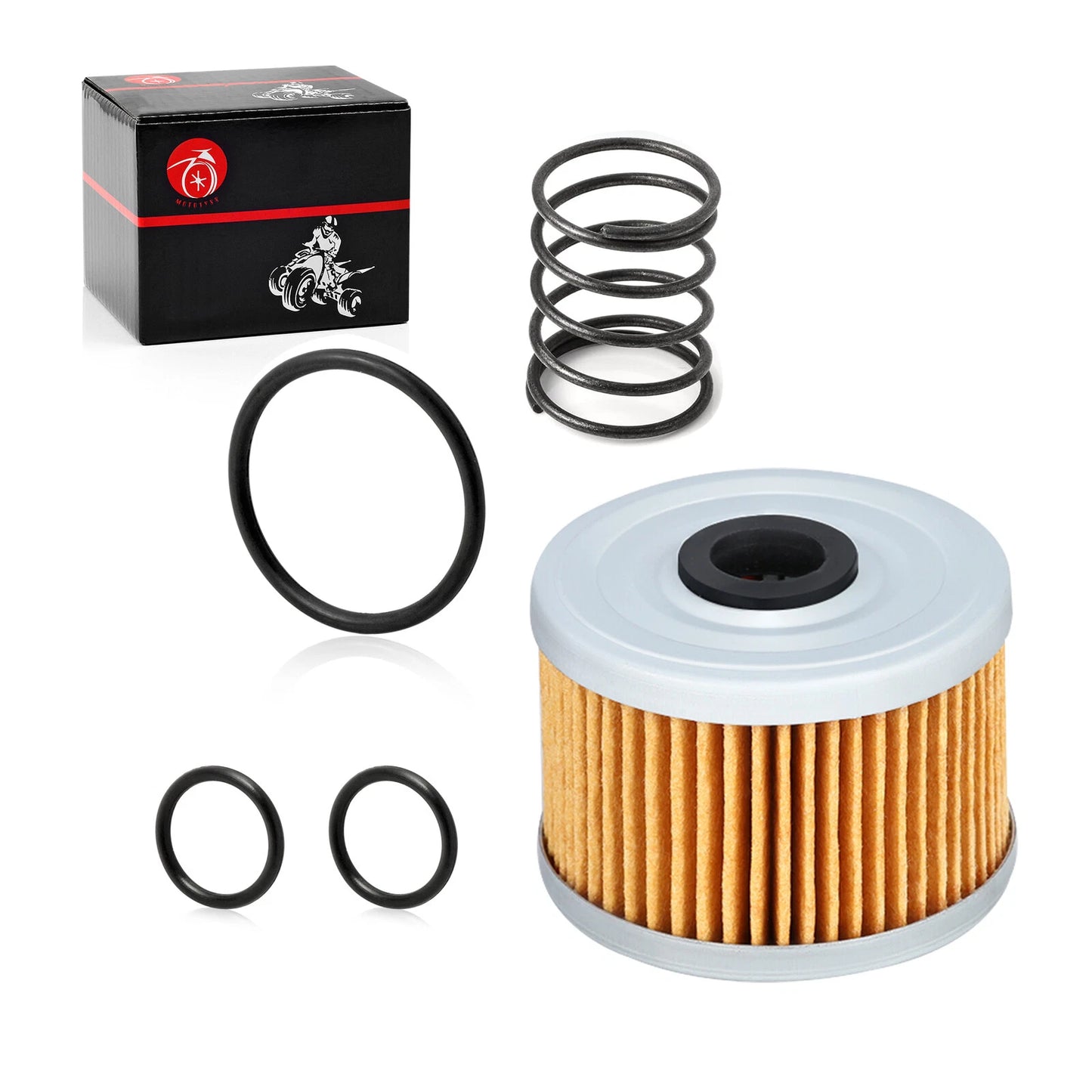 Oil Filter for Honda 15412-HM5-A10/91302-KF0-003 with O-Rings