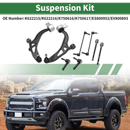 8 Pc Front Lower Control Arms for Ford Explorer (2011-2018)
