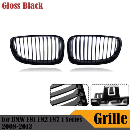 2 x Front Kidney Grilles for BMW E81 E82 E87 E88 120i 125i 128i 135i (2007-2013)