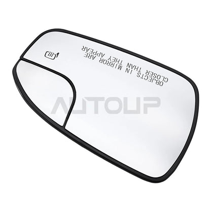 Door Wing Mirror Glass Heated Right Passenger Side for Ford Fusion (2013–2020)