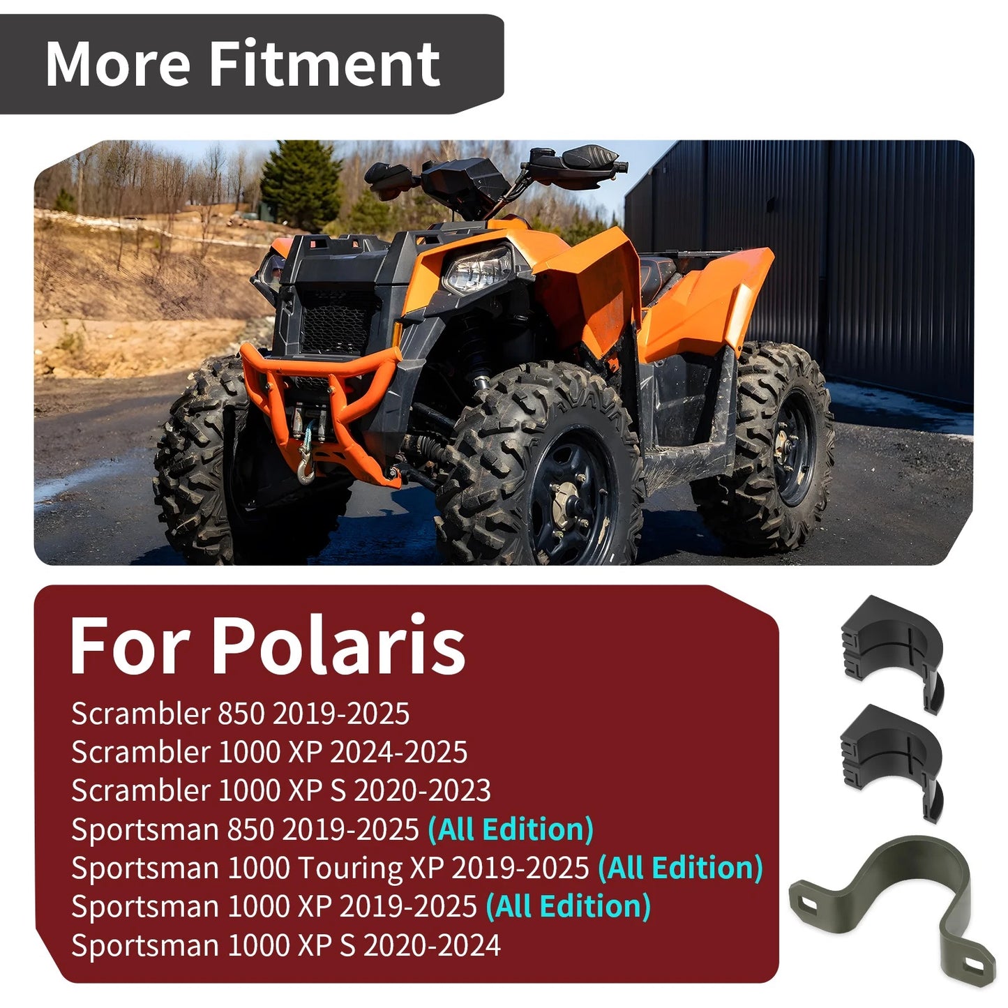 Steering Post Bushing Strap Bracket for Polaris Sportsman/Scrambler 850 (2019-25)