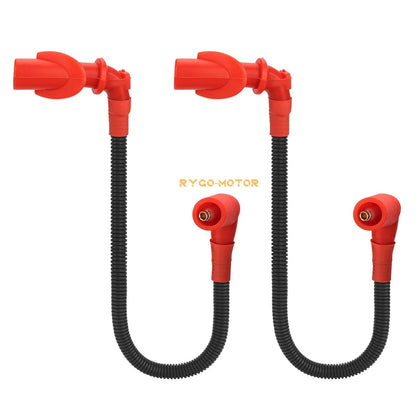 2 x Ignition Coils & Spark Plugs with Wire Cap for Polaris Ranger 800