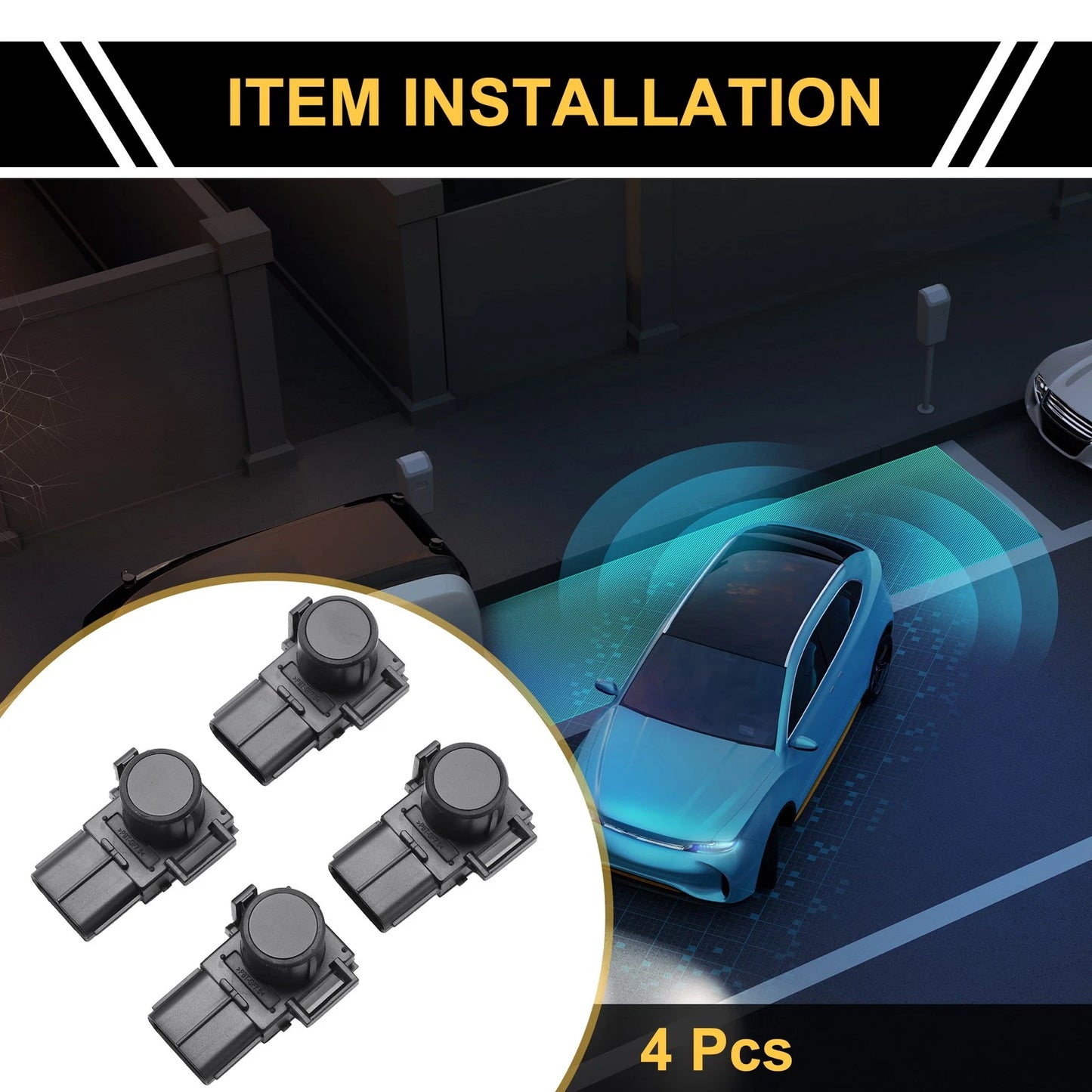 4 x Bumper Reverse Backup Parking Sensor for Toyota Tundra (2007–2013)