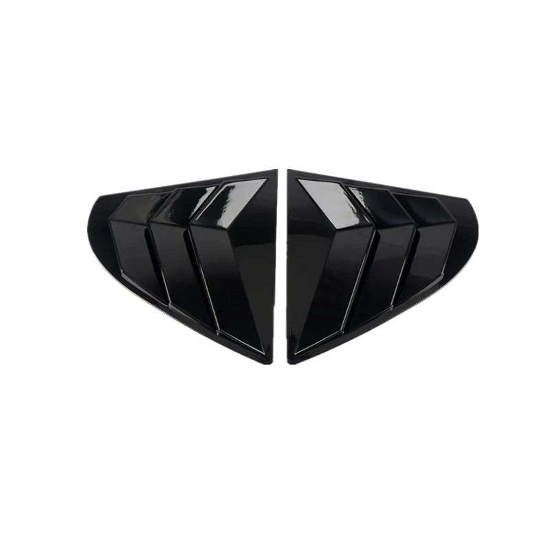 Black Side Vent Window Louver Cover for Mitsubishi Lancer EVO (2009–2016)