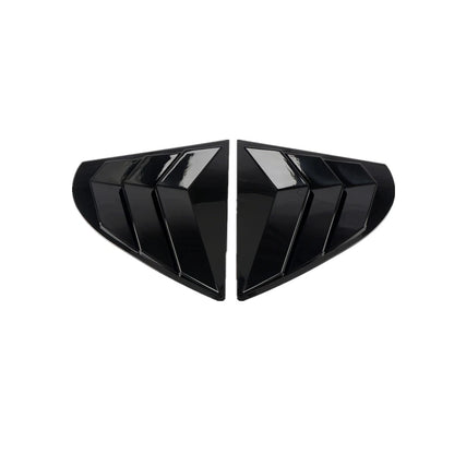 Black Side Vent Window Louver Cover for Mitsubishi Lancer EVO (2009–2016)