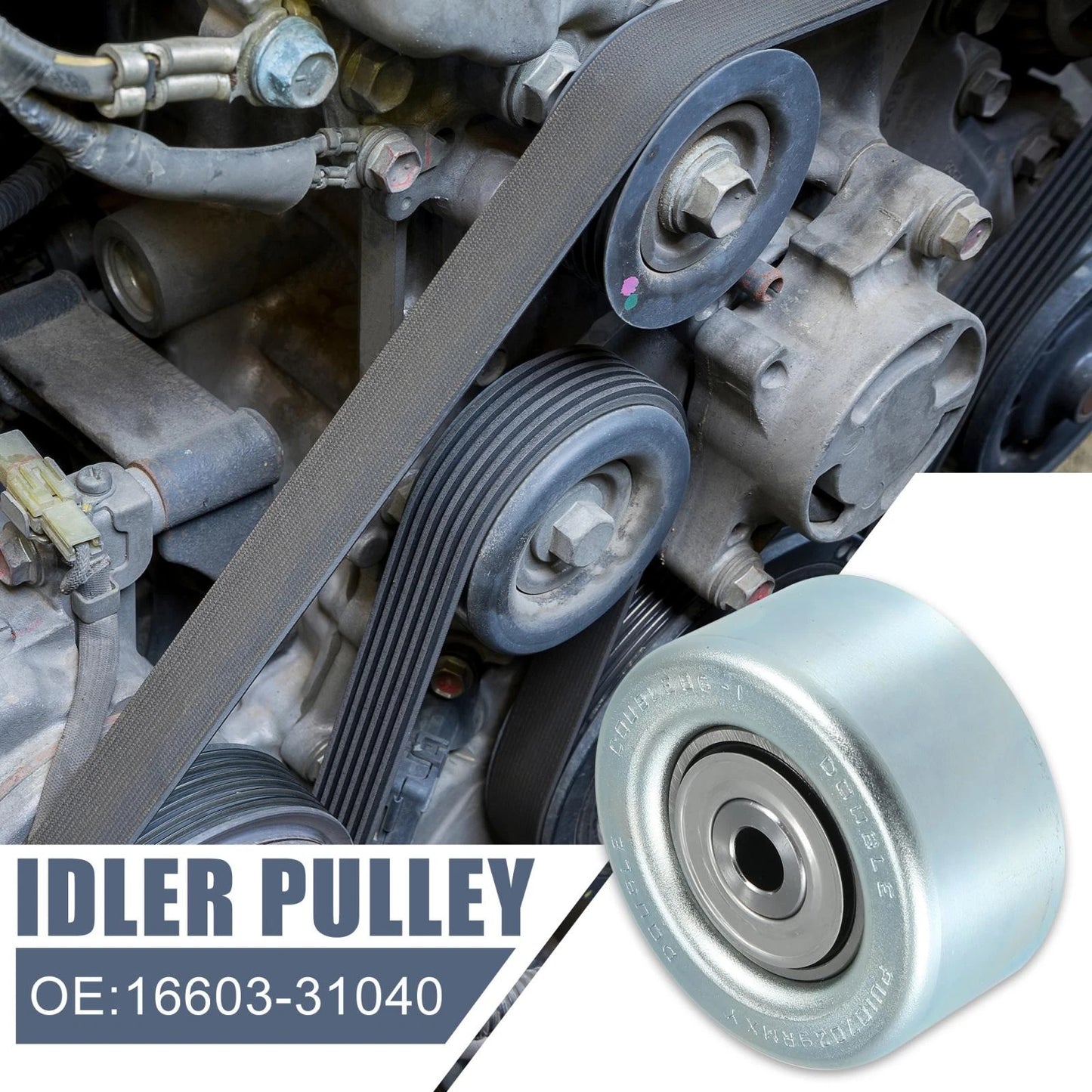 Drive Belt Idler Pulley Crankshaft for Toyota Tundra