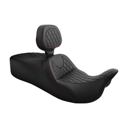Driver Passenger Seat Backrest for Harley Electra Tri Glide (2009-2023)