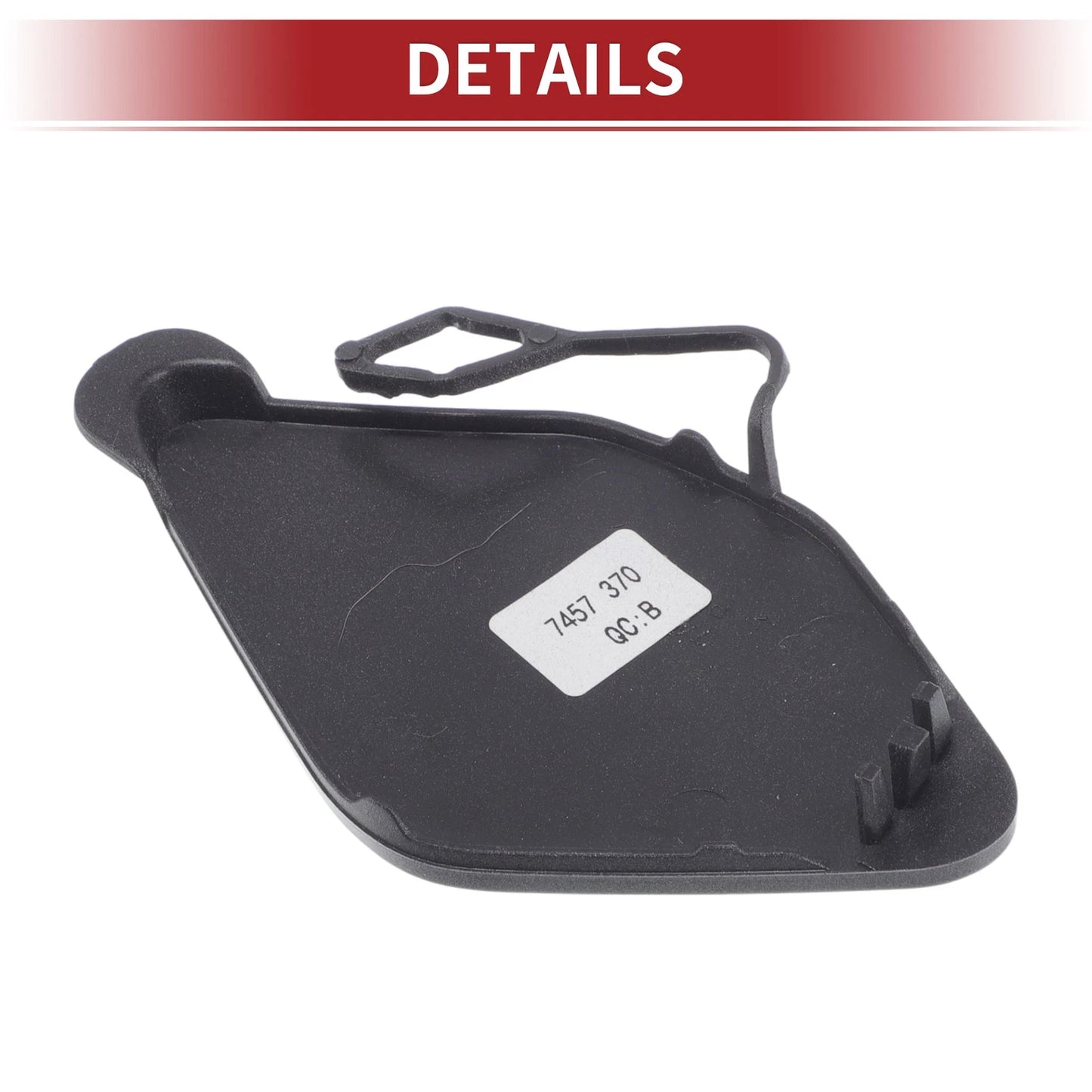 Car Bumper Tow Hook Cover for BMW 320i (2016-2018) - Grey 1 x Cover