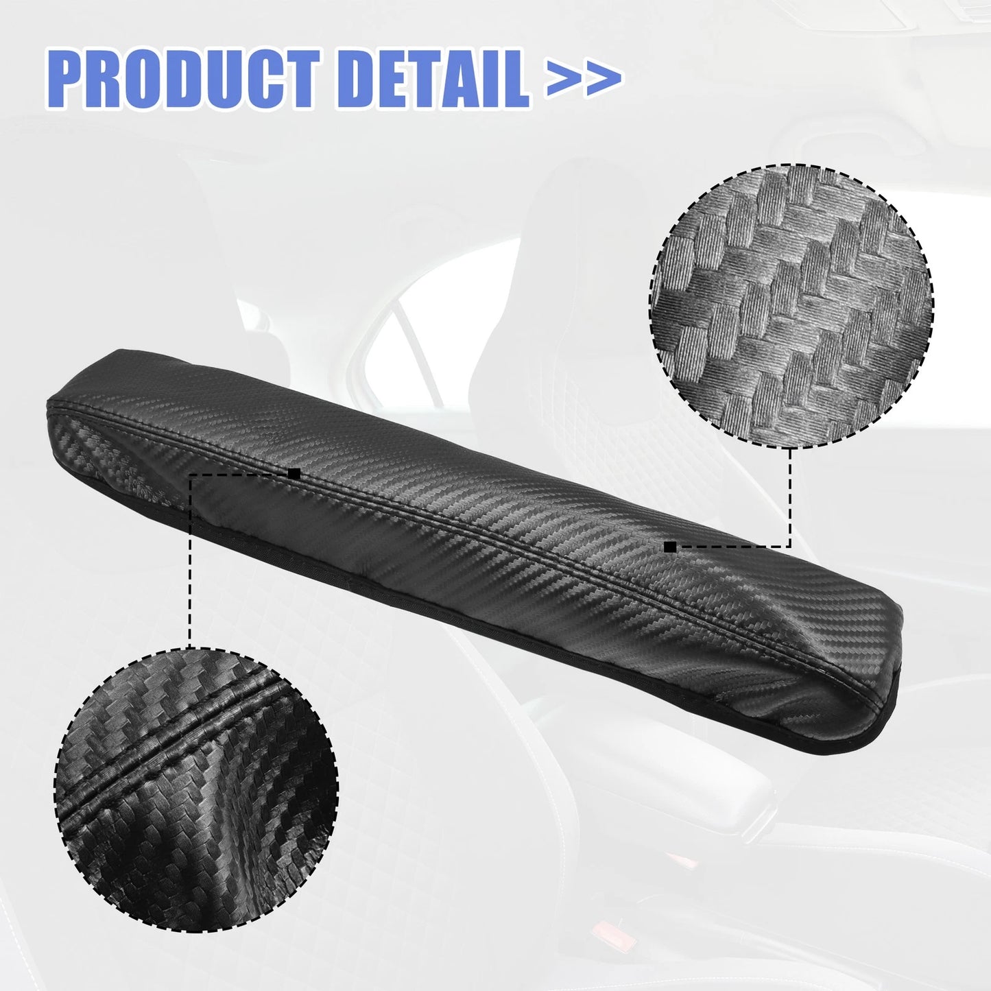 2 x Car Center Console Armrest Lid Covers for Toyota Sienna (2021-2022) Black