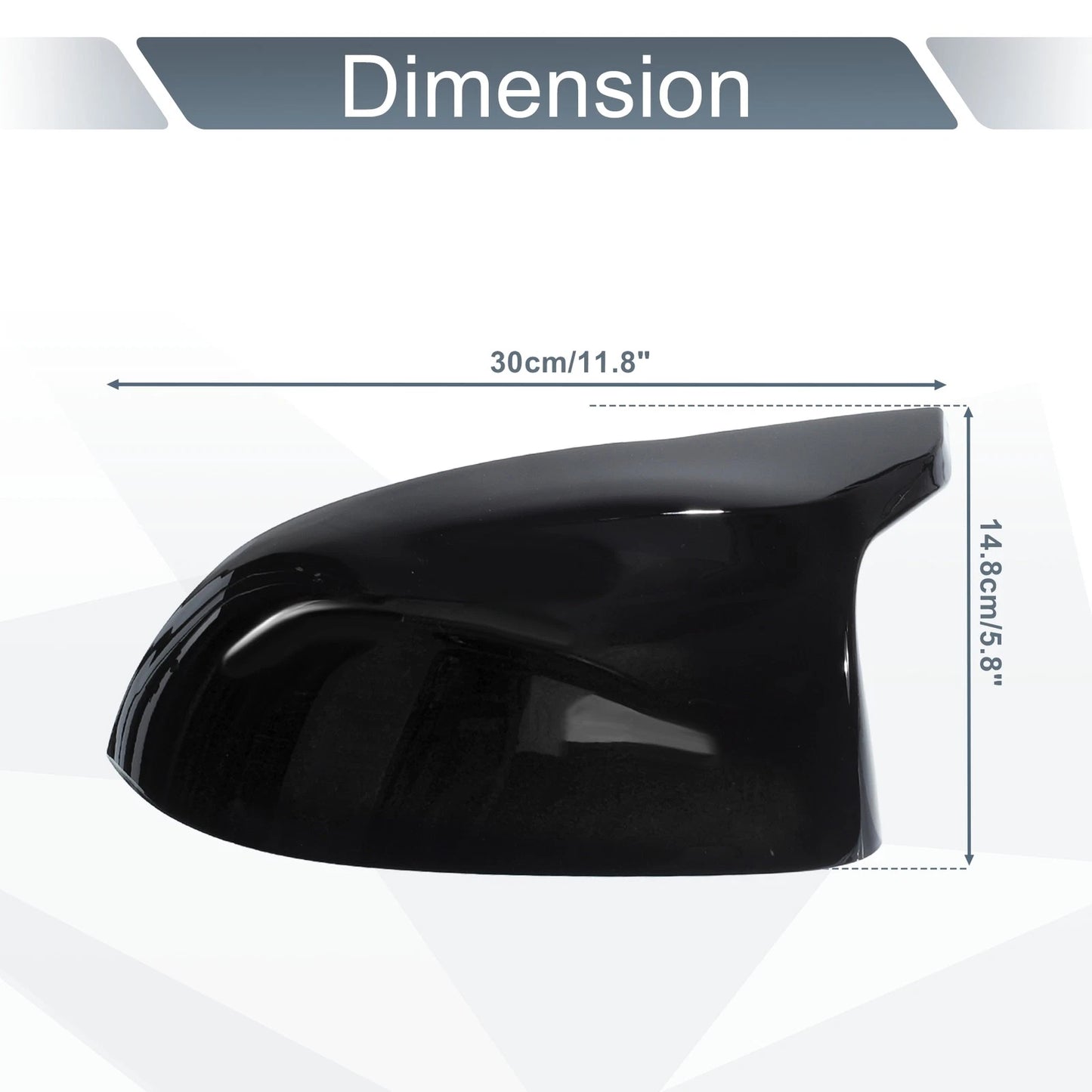 Door Mirror Cover Caps Gloss Black for BMW X5 F15 X6 F16 X3 F25 LCI X4 F26