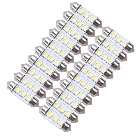 12V 36MM 3 x LED 5050 SMD Festoon Dome Car Light Bulbs for Various Models