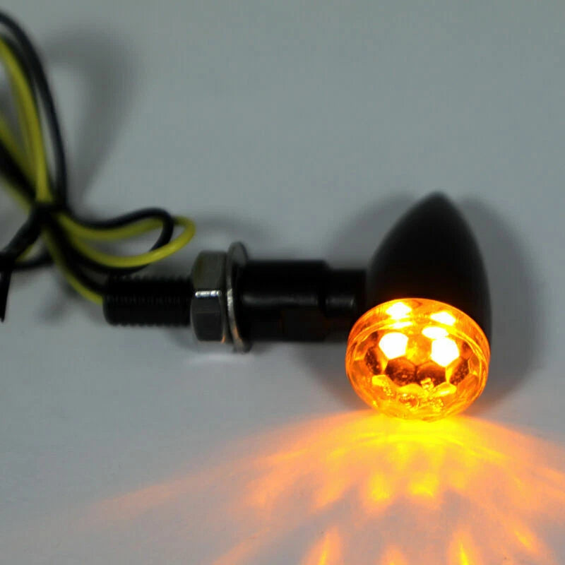 2 x Universal Motorcycle Mini Indicator Lamps for Various Models