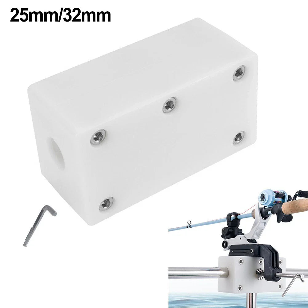 Boat Fishing Rod Holder Clamp for 25/32mm Round Tubes