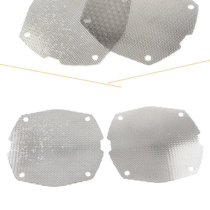 Chrome Front Fairing Mesh Speaker Grilles for Harley Dresser FLH/T Electra Glide