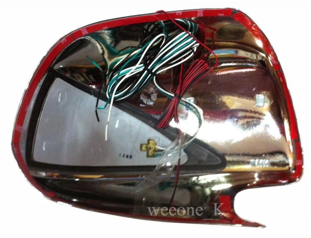 L.E.D Chrome Mirror Covers for Toyota Fortuner (2012-2014)