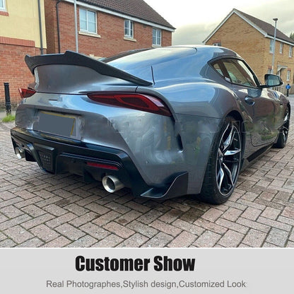 Rear Trunk Spoiler Wing Lip Carbon Black for Toyota GR Supra (2020-2024)