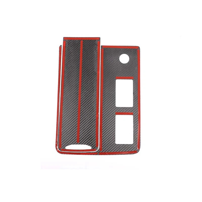 Carbon Fiber Center Console Gear Shift Cover Trim For Discovery 5 2017-2020