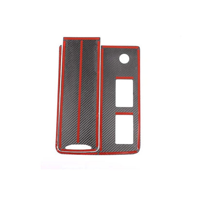 Carbon Fiber Center Console Gear Shift Cover Trim For Discovery 5 2017-2020