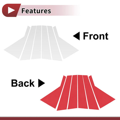Door Pillar Window Trim for KIA Sorento 2011-2015 Silver Tone