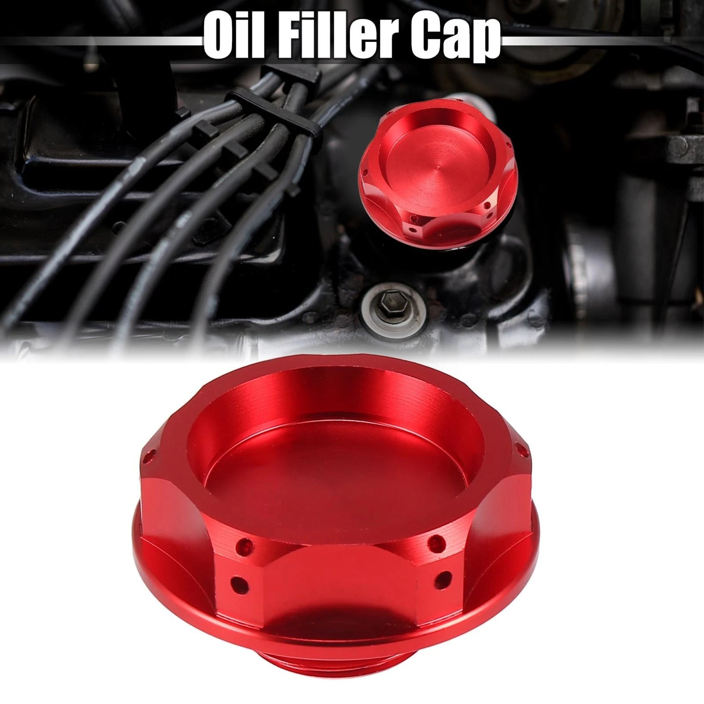 Red Car Gas Engine Oil Filler Cap Cover for Subaru Impreza Outback Legacy