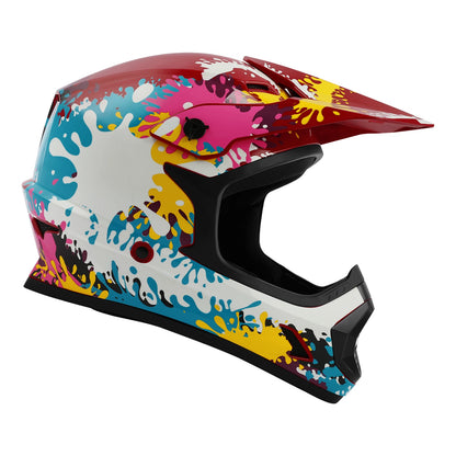 Youth Helmet for Kids Motocross Full Face Off-Road ATV S/M/L/XL Goggles & Gloves