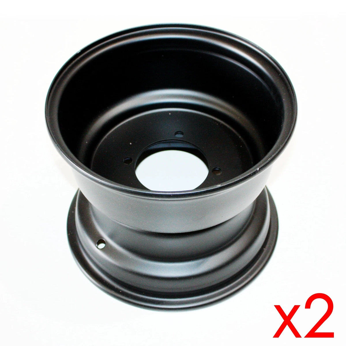 Black 10" 90mm 4 Stud Rear Wheel Rim for Quad Dirt Bike ATV Buggy