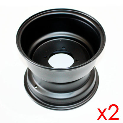 Black 10" 90mm 4 Stud Rear Wheel Rim for Quad Dirt Bike ATV Buggy