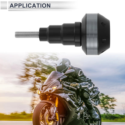 11mm Aluminum Alloy Plastic Motorcycle Slider Frame Bolt 1 Set Titanium Tone for Motorcycle