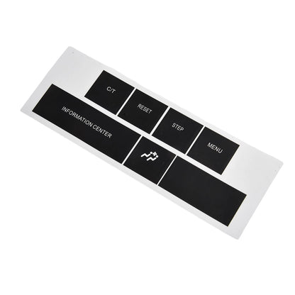 DASH Control Button Sticker in Black Vinyl for CHRYSLER and JEEP